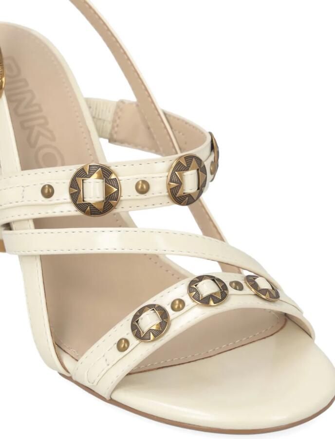 PINKO Sandalen met bandjes en studs Beige - Foto 3