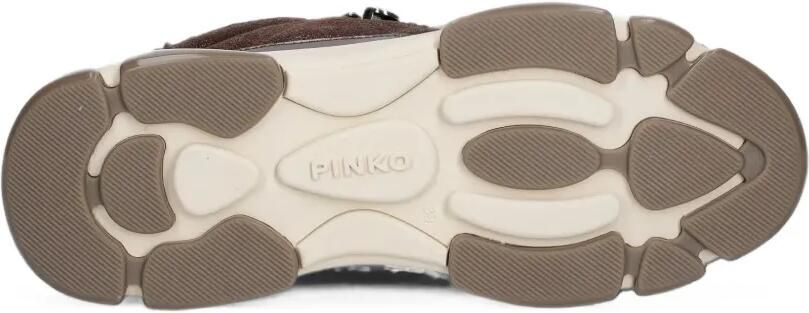 PINKO Sneakers met lammy afwerking en vlakken Bruin - Foto 4