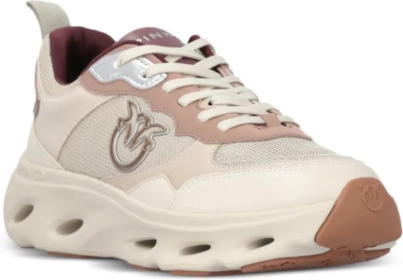 PINKO Sneakers met logo-applicatie Beige - Foto 4