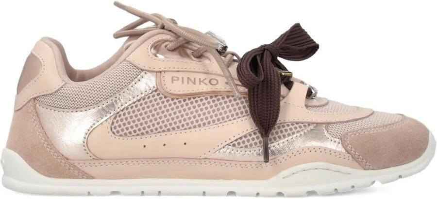 PINKO Sneakers met logo Beige