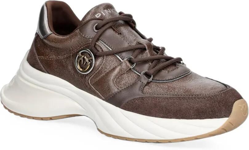 PINKO Sneakers met logoplakkaat Bruin - Foto 3