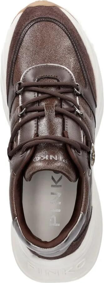 PINKO Sneakers met logoplakkaat Bruin - Foto 4
