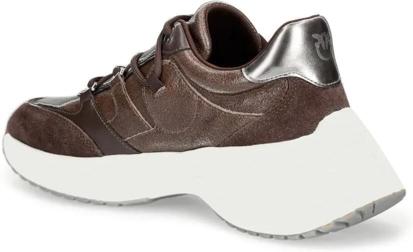 PINKO Sneakers met logoplakkaat Bruin - Foto 2
