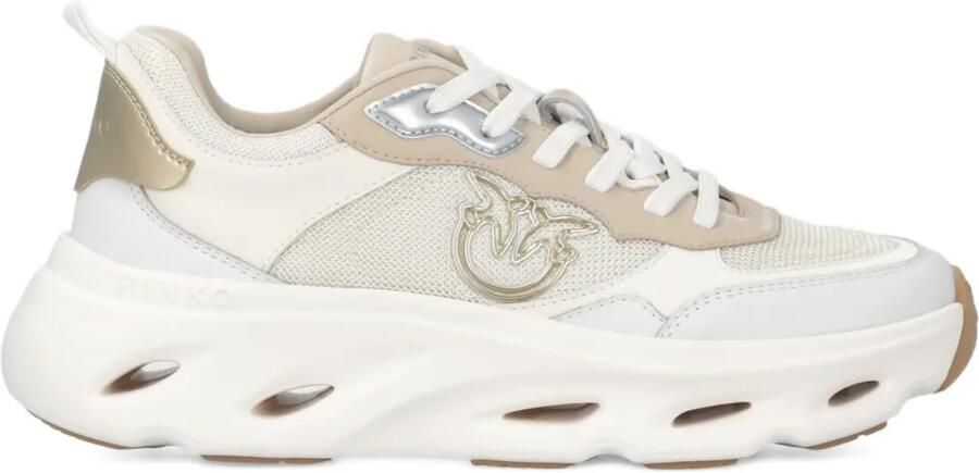 PINKO Sneakers met Love Birds logo Wit