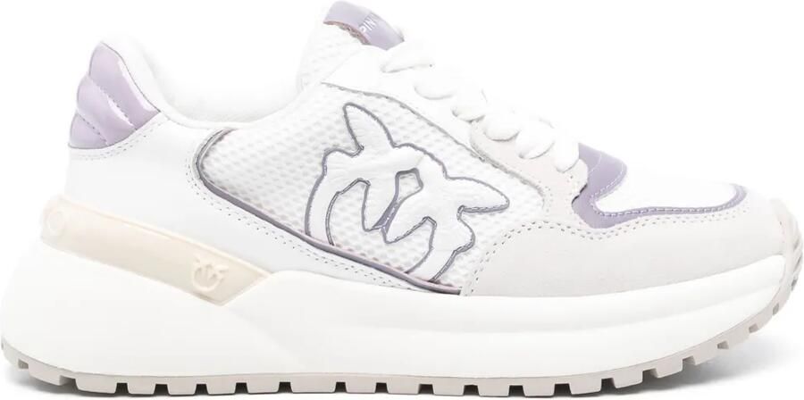PINKO Sneakers met Love Birds-patroon Wit