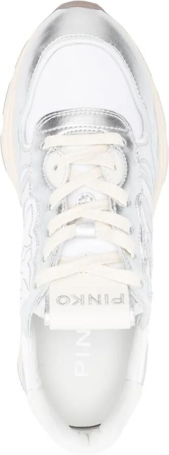 PINKO Sneakers met Love Birds-patroon Zilver - Foto 3