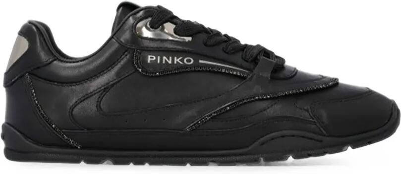 PINKO Sneakers met vlakken en logoprint Zwart