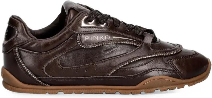 PINKO Sneakers verfraaid met kristallen Bruin