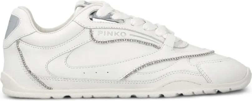 PINKO Sneakers verfraaid met kristallen Wit