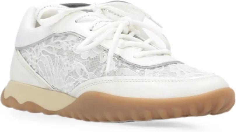 PINKO Sneakers verfraaid met pailletten en kanten vlakken Wit - Foto 2