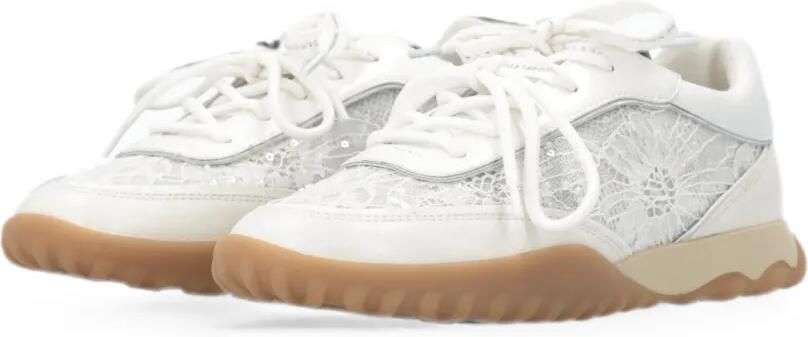 PINKO Sneakers verfraaid met pailletten en kanten vlakken Wit - Foto 5