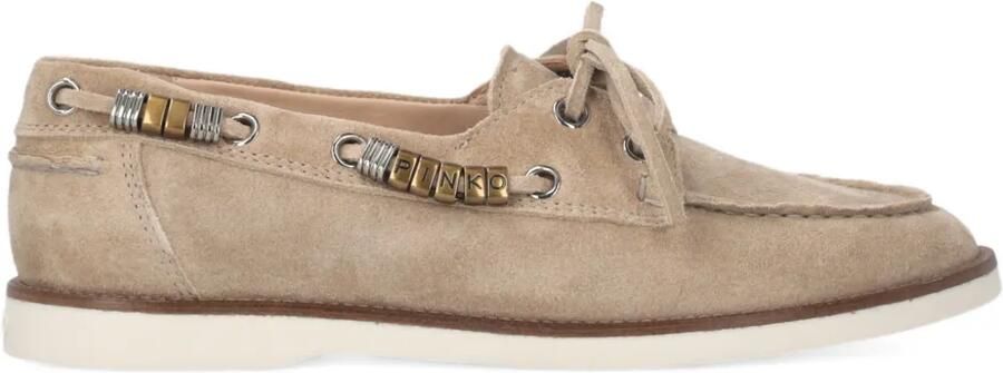 PINKO Suède loafers Beige