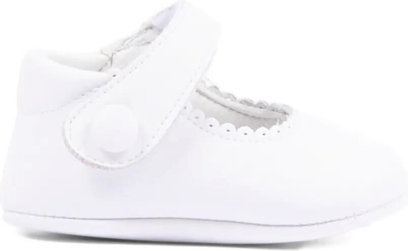 Pisamonas Ballerina's met gewelfde afwerking en bandje Wit - Foto 3