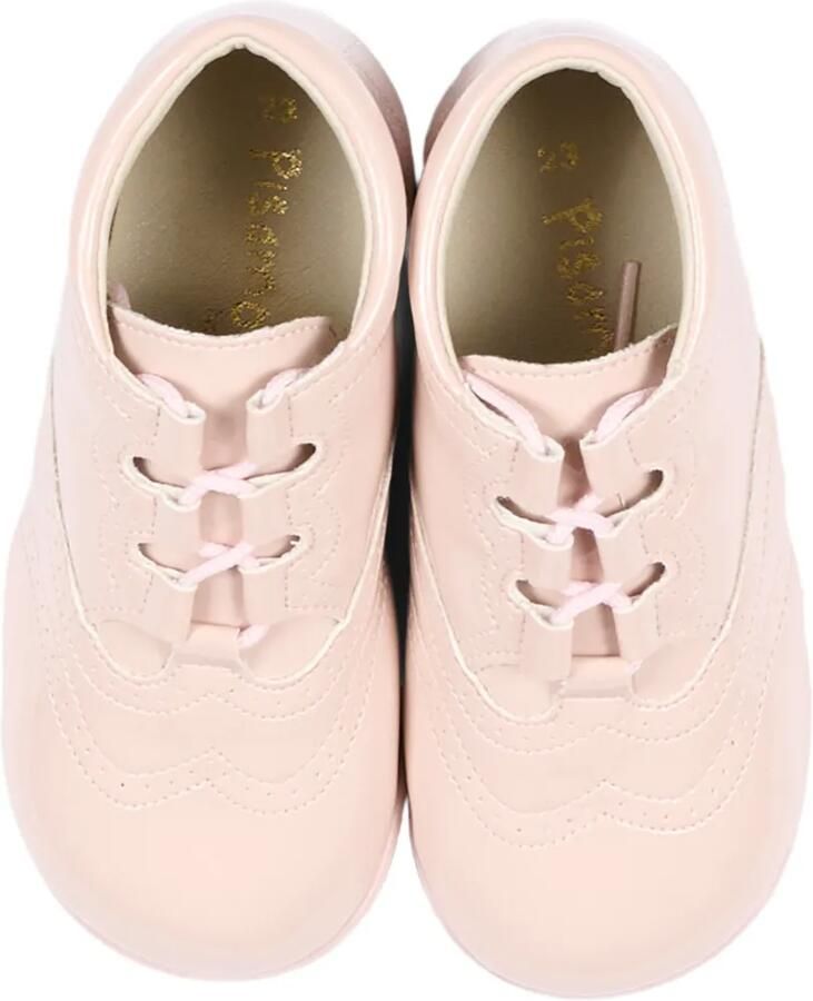 Pisamonas brogue-detail leather pre-walkers Roze - Foto 2