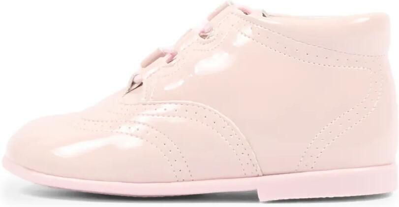 Pisamonas brogue-detail leather pre-walkers Roze - Foto 5