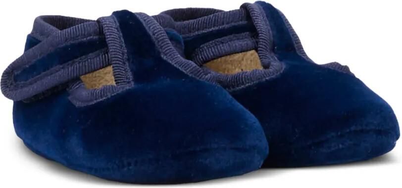 Pisamonas Fluwelen babyschoentjes met klittenband Blauw - Foto 5