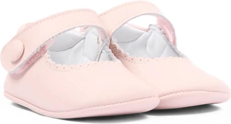 Pisamonas Gewelfde ballerina's met knoop Roze