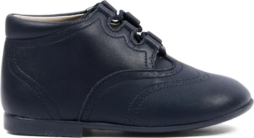 Pisamonas Laarzen met veters en geperforeerde details Blauw