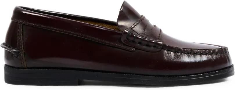Pisamonas Leren loafers Rood