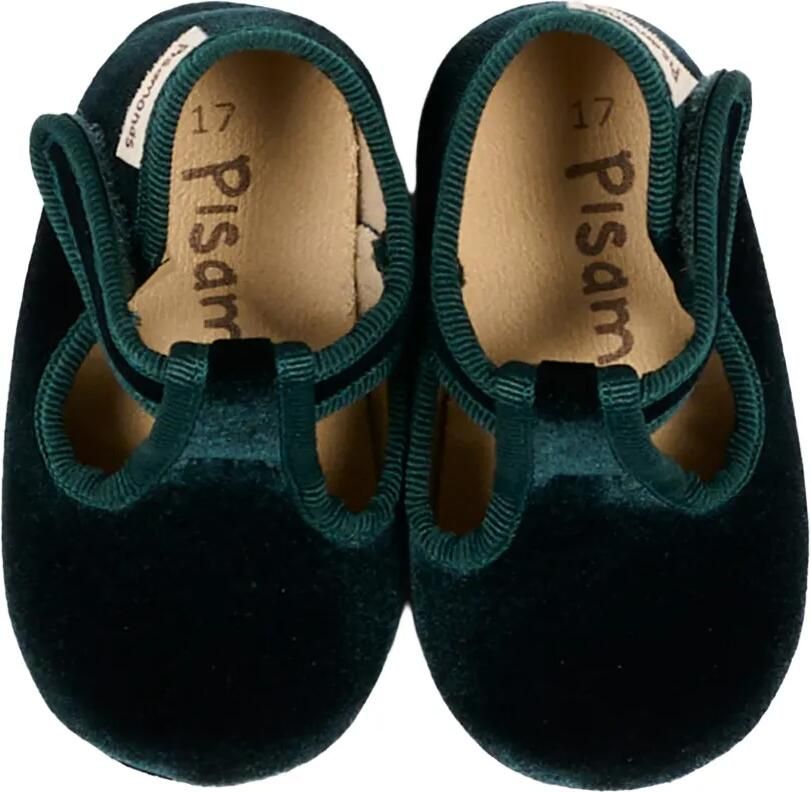 Pisamonas velvet touch-strap pre-walkers Groen - Foto 2