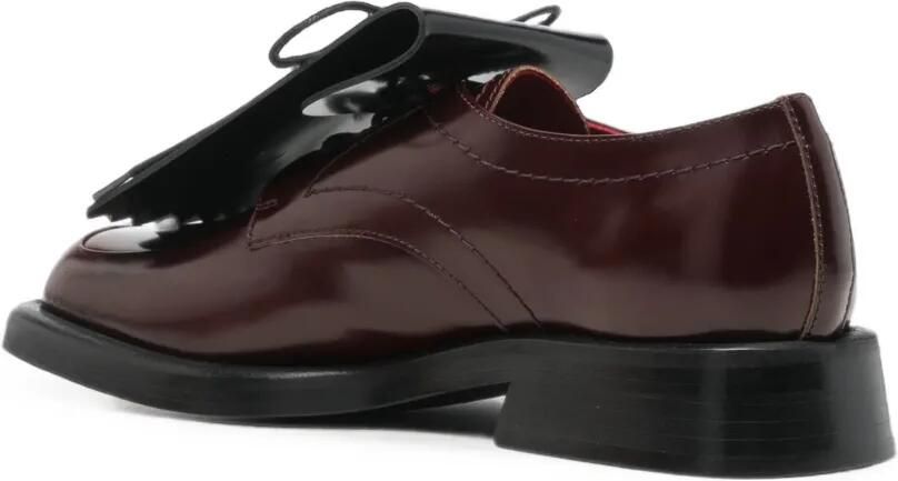 Plan C Derby schoenen met franje Rood - Foto 3