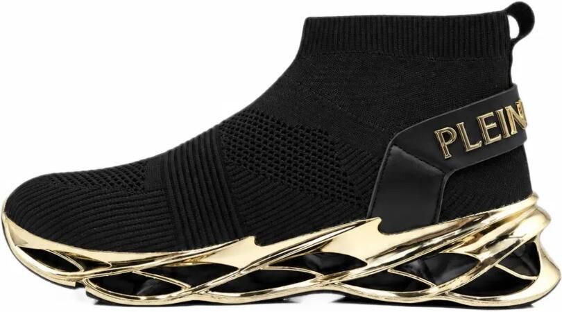 Plein Sport Low Sock Runner sneakers Zwart