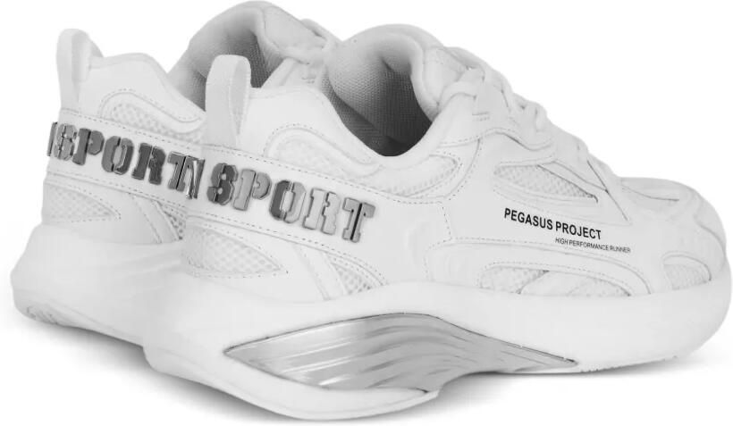 Plein Sport Pegasus Project sneakers met logoplakkaat Wit - Foto 4