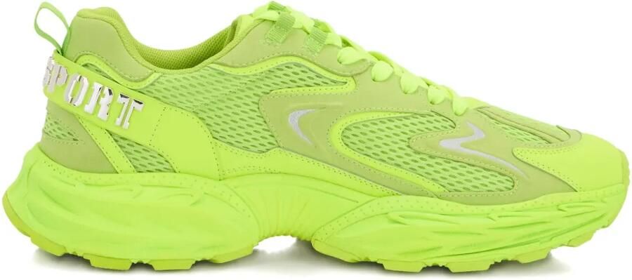 Plein Sport Pulse X mesh sneakers Geel