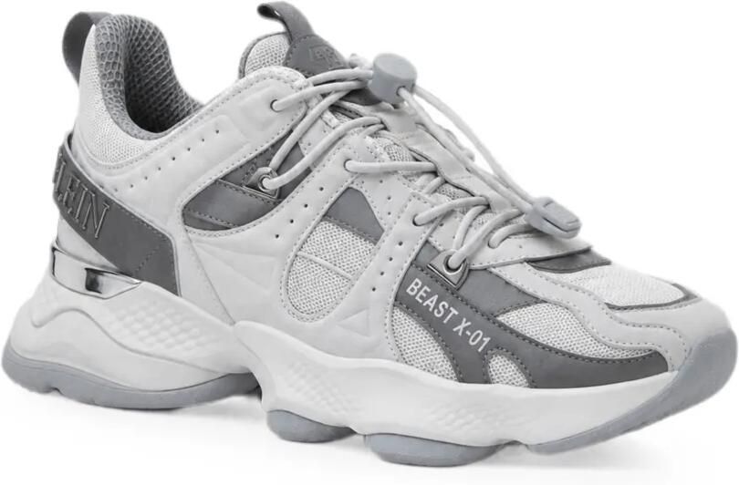 Plein Sport Runner Beast X-01 sneakers met vlakken Grijs