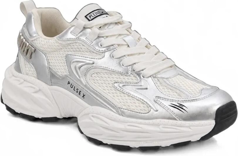 Plein Sport Runner Pulse X metallic sneakers Zilver - Foto 3