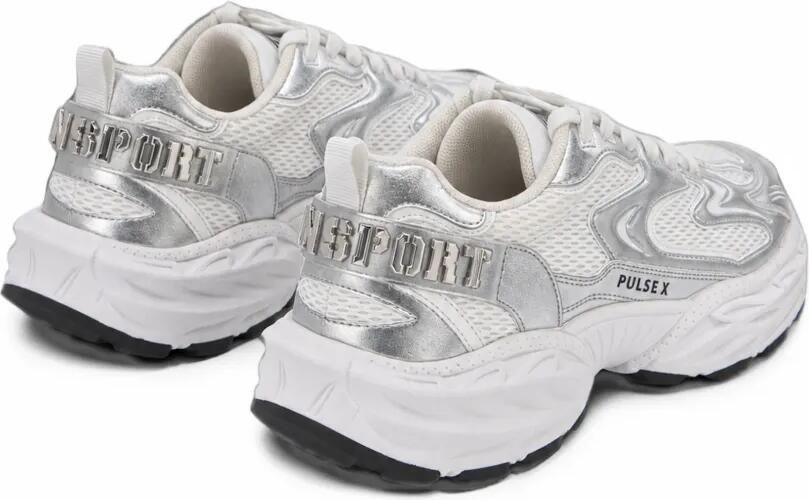 Plein Sport Runner Pulse X metallic sneakers Zilver - Foto 4