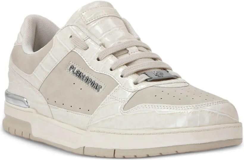 Plein Sport Sneakers met krokodillen-reliëf Beige - Foto 2