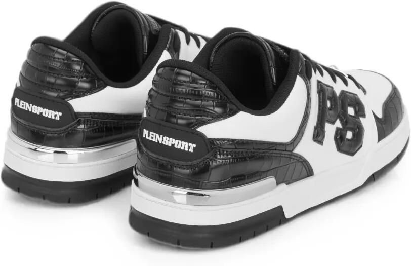 Plein Sport Sneakers met krokodillen-reliëf en geperforeerde neus Wit - Foto 4