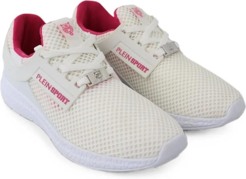Plein Sport Sneakers met mesh vlak Beige - Foto 3
