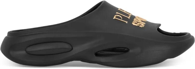 Plein Sport Solar slippers Zwart