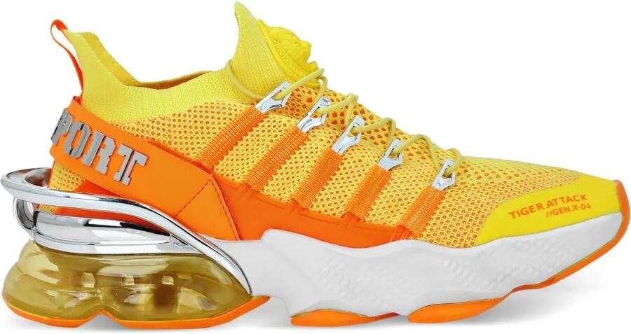 Plein Sport Tiger Attack Gen.X.04 Scratch sneakers Geel