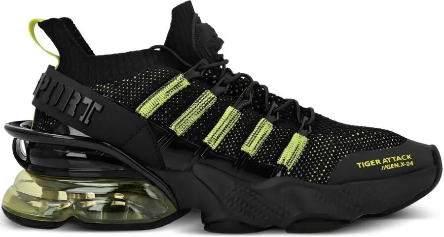 Plein Sport Tiger Attack Gen.X.04 Scratch sneakers Zwart