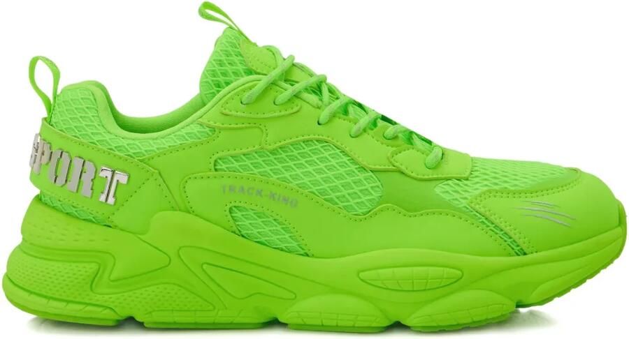 Plein Sport Track-King Gen.X.05 sneakers met logoplakkaat Groen