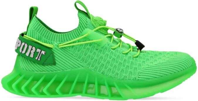 Plein Sport Runner gebreide sneakers Groen