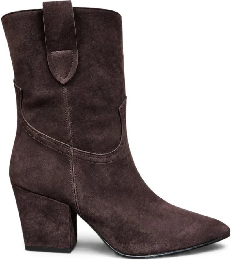Poche Paris Čizme suede cowboy boots Bruin