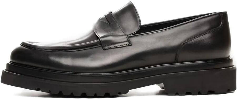 Poche Paris Leren loafers Zwart