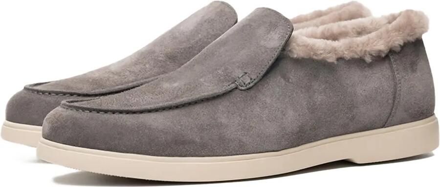 Poche Paris Loafers met lammy afwerking Grijs