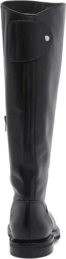 POEVE Eve snap-button flap knee-high boots Zwart - Foto 3
