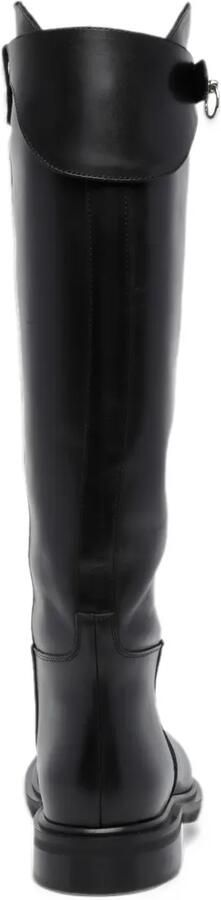POEVE Fibi buckle-strap knee-high boots Zwart - Foto 4