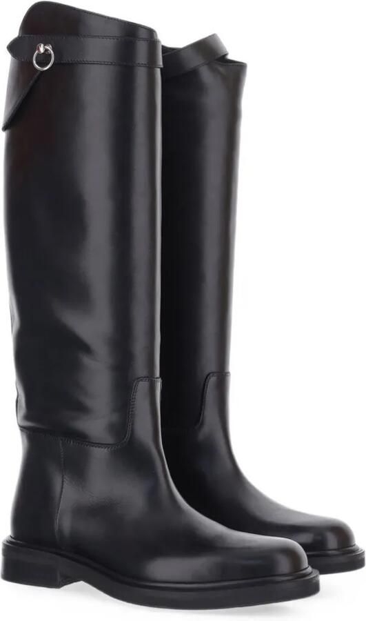 POEVE knee-high leather boots Zwart - Foto 2