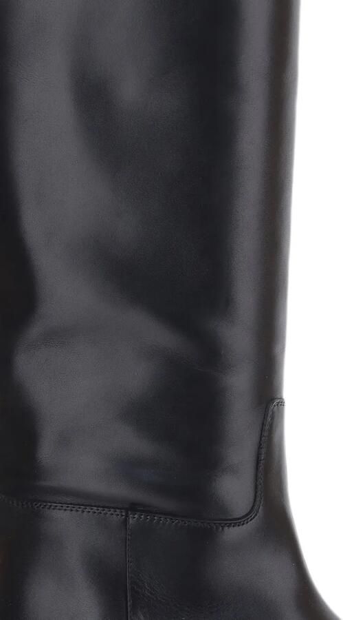 POEVE knee-high leather boots Zwart - Foto 3