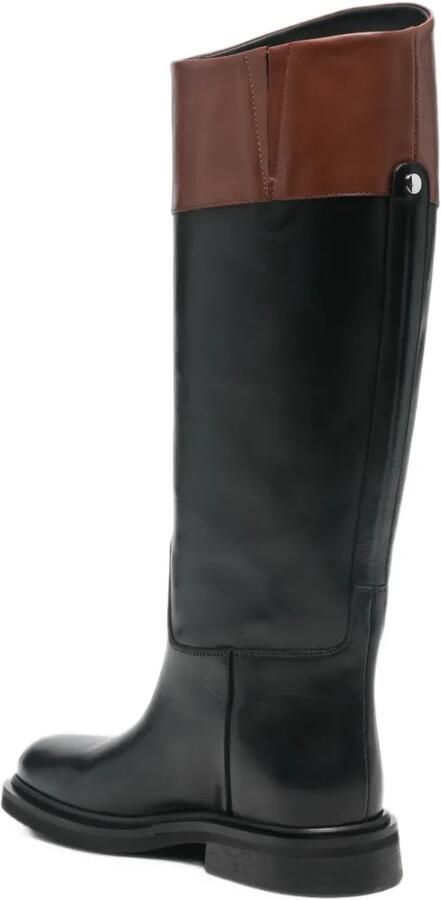 POEVE two-tone knee-high boots Zwart - Foto 2