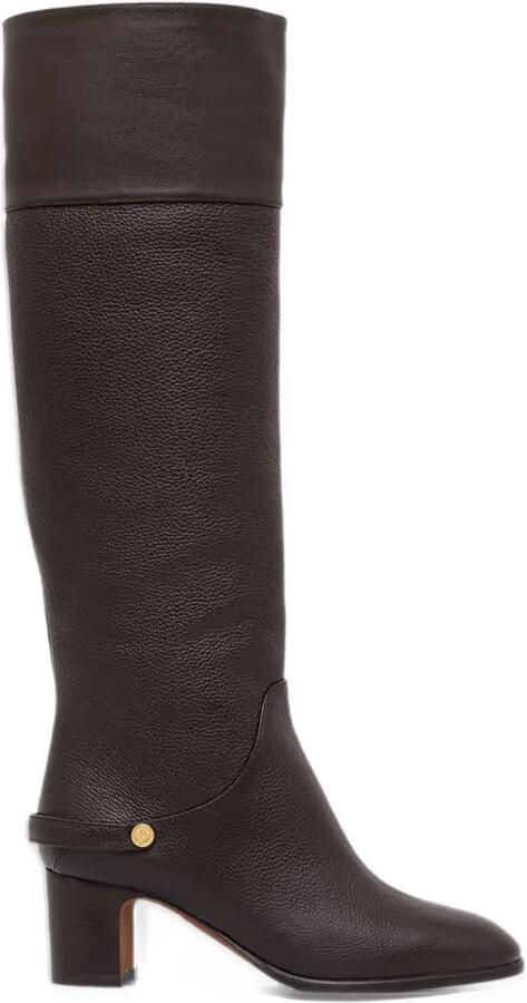 Pollini grained leather boots Bruin