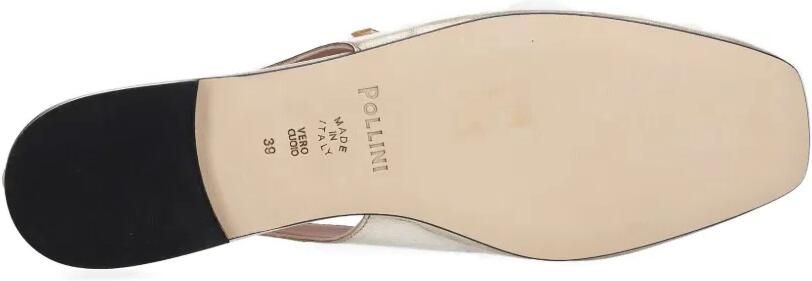 Pollini Metallic slingback ballerina's Goud - Foto 5