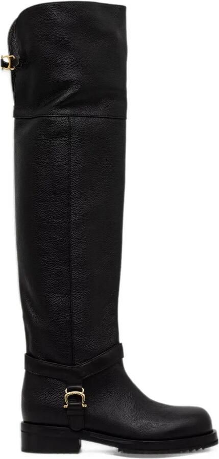 Pollini Mia leather boots Zwart